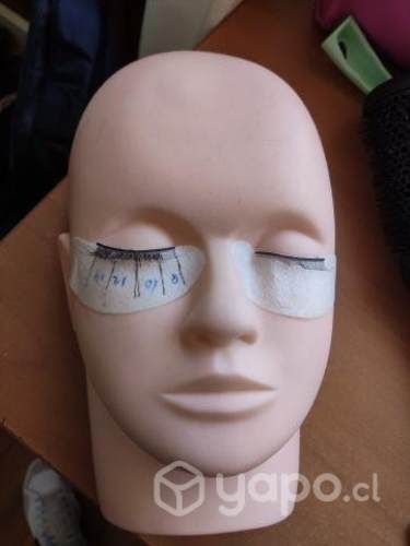 Cabeza prácticas pestañas