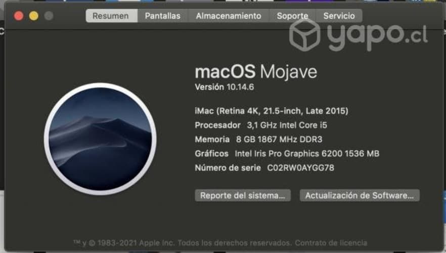 IMac retina 4k 2015 i5