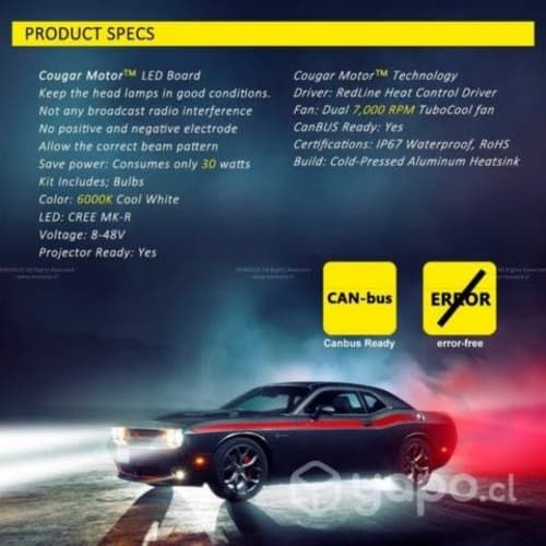 Luces Turbo Led Multi Voltaje C/ Canbus 60w 7200 L