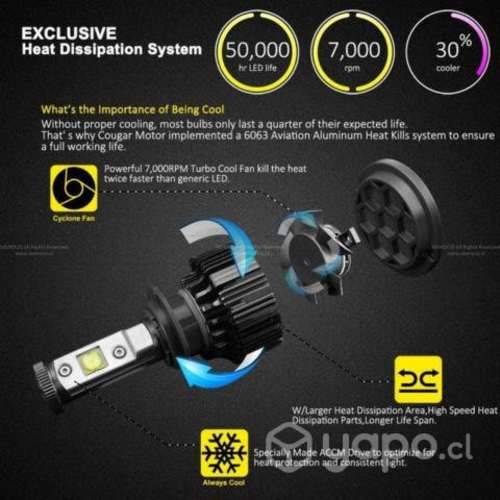Luces Turbo Led Multi Voltaje C/ Canbus 60w 7200 L