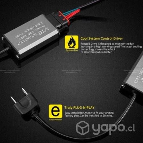 Luces Turbo Led Multi Voltaje C/ Canbus 60w 7200 L