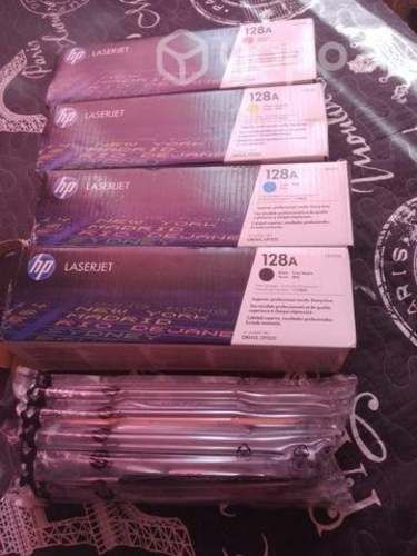 4 tintas hp 128A nuevas