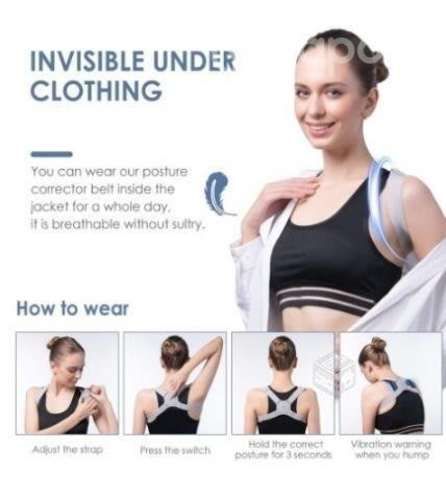 Corrector Corregidor de Postura Sensor Inteligente