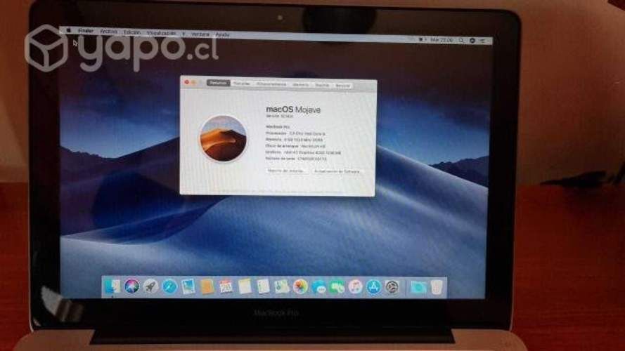 Macbook pro 11.6" 2012 i5 8gb Ram,1000gb
