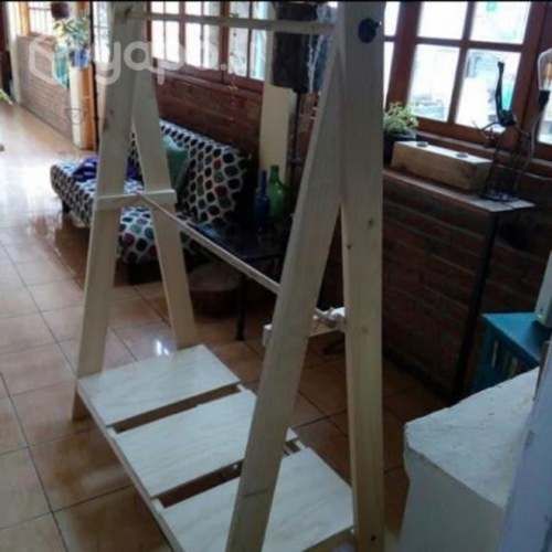Perchero doble madera desmontable
