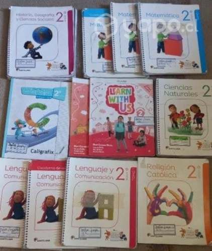 Pack santillana segundo básico más libros de inglé