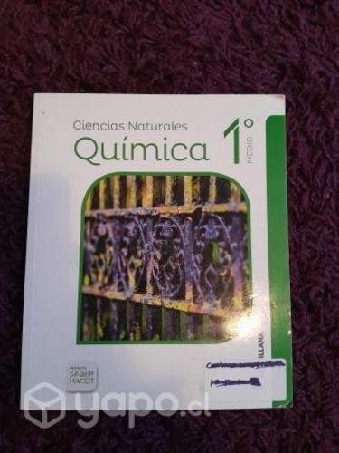 Texto Quimica saber hacer 1 medio santillana