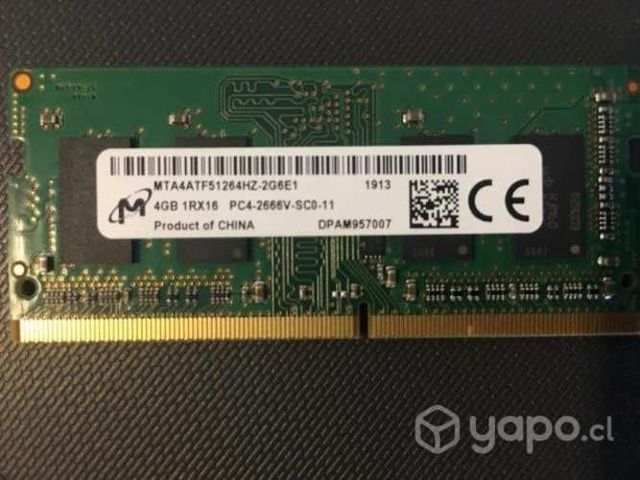Memoria RAM Notebook DDR4 4 GB 2640 MHZ