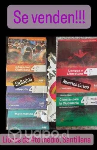 Libros Santillana 4to Medio