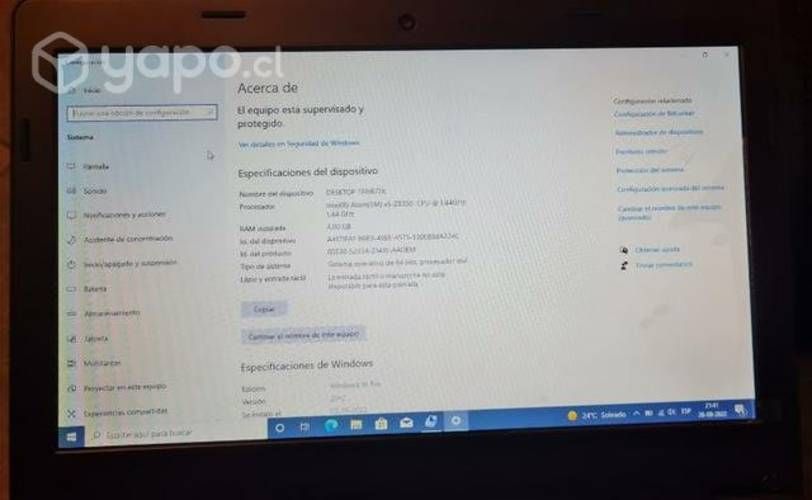 Notebook E4U modelo Net77