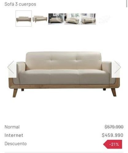 Sillon 3 cuerpos impecables