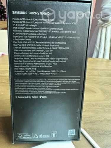 Samsung Note 10+en perfecto estado