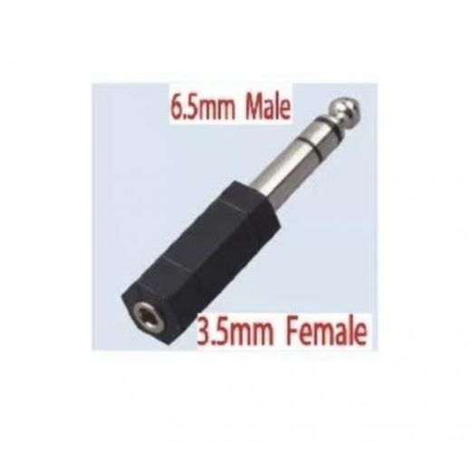 Adaptador audi&#769;fonos 6,5 macho y 3,5 hembra