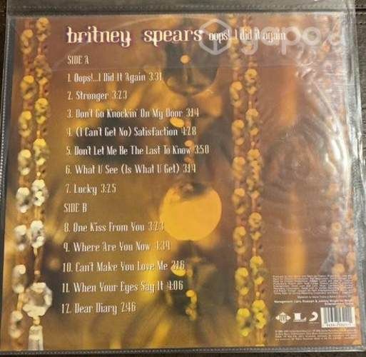 Britney Spears - Oops Pict Disc Vinilo Nuevo