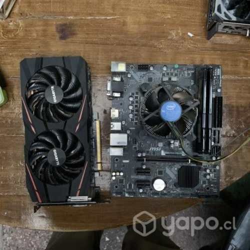 Placa madre h310m pro-vdh plus amd rx 570 4gb i5-9