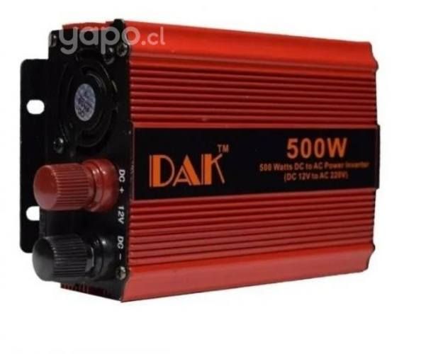 Inversor Voltaje Corriente 12V a 220V de 500W DAK