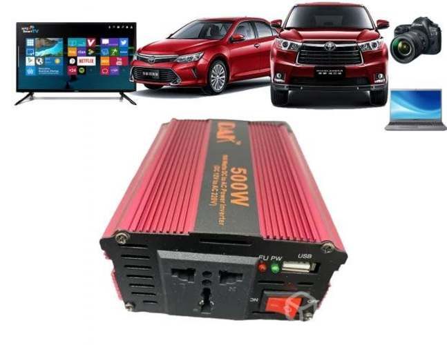 Inversor Voltaje Corriente 12V a 220V de 500W DAK