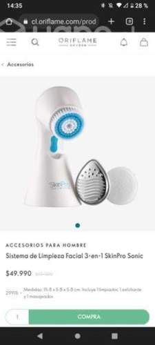 Se vende sistema de limpieza facial unisex