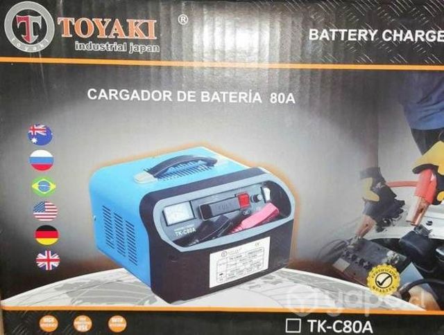 Cargador de baterias 80amperes para 12 y 24v