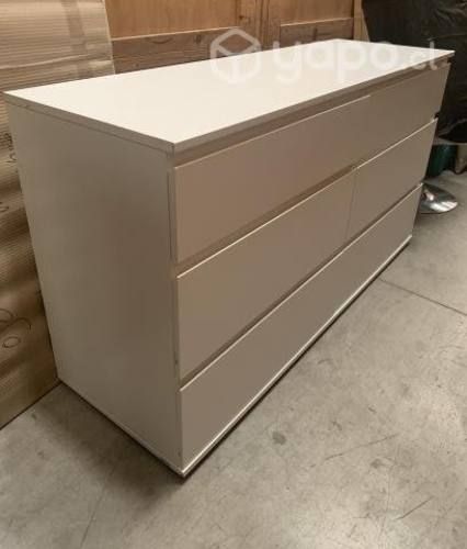 Mueble cómoda blanca con 6 cajones impecable