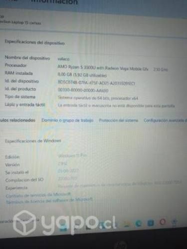 Notebook hp pavilion