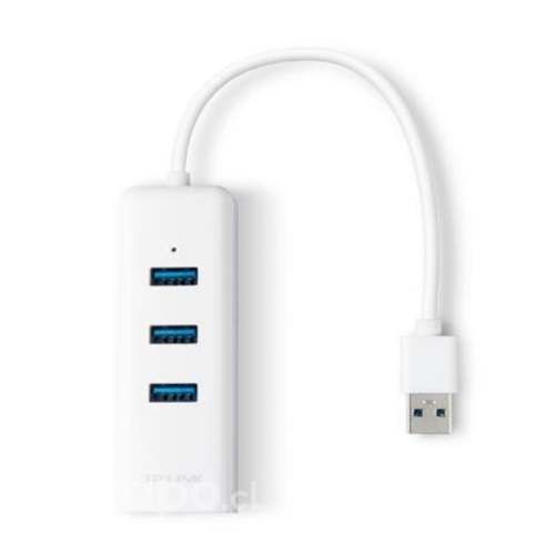 Adaptador usb 3.0 a rj45 (lan) con 3 puertos usb h