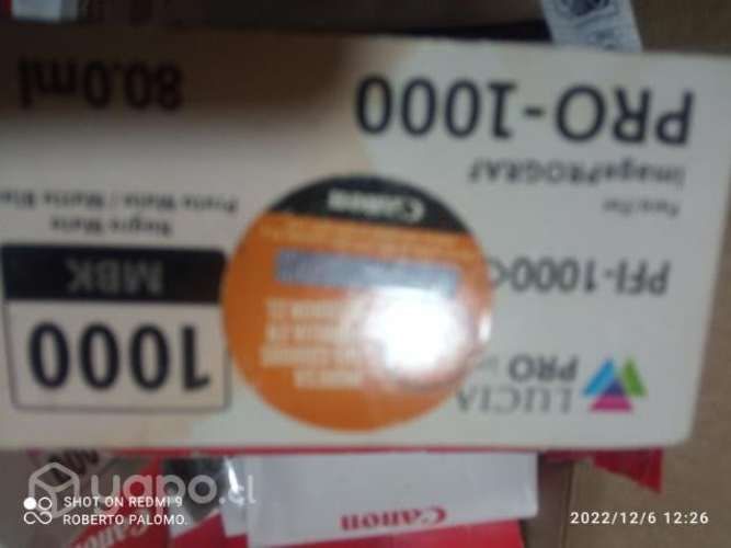 Tintas canon pfi 1000 colores originales de 80ml