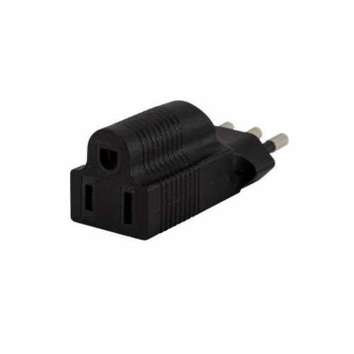 Adaptador enchufe 220v/110v negro