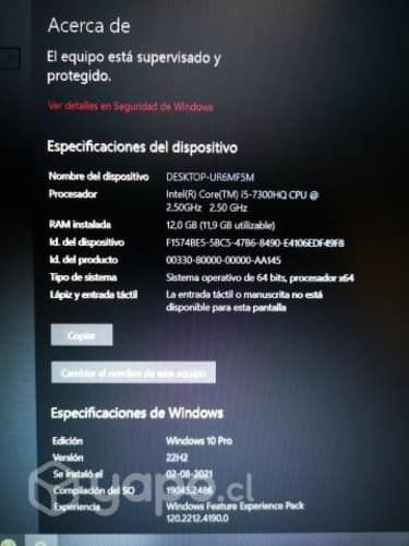 Notebook Acer Aspire Vx5