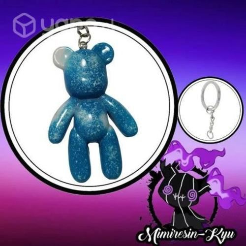Llavero Oso personalizado de resina. Mimiresinkyu