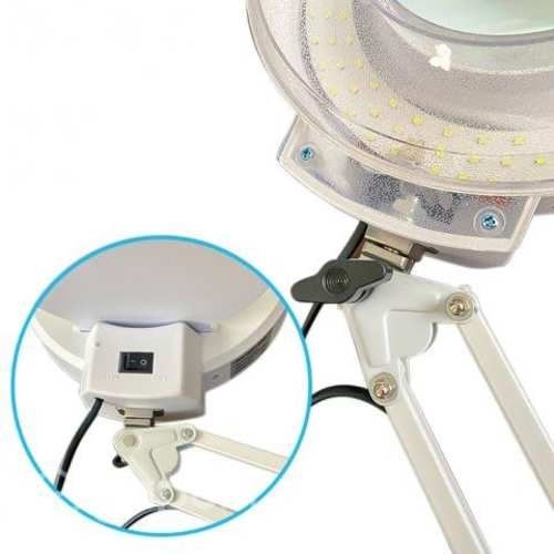 Lámpara Lupa 3 Dioptrias 22W Pedestal Base Ruedas