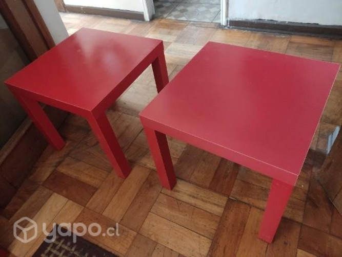 2 mesas Rojas