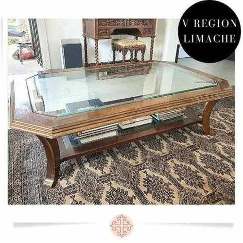 Mesa de Centro de Lingue c/ Vidrios Biselados