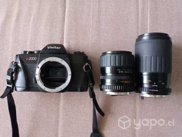 Cámara Fotográfica Vivitar V2000 Vintage lentes