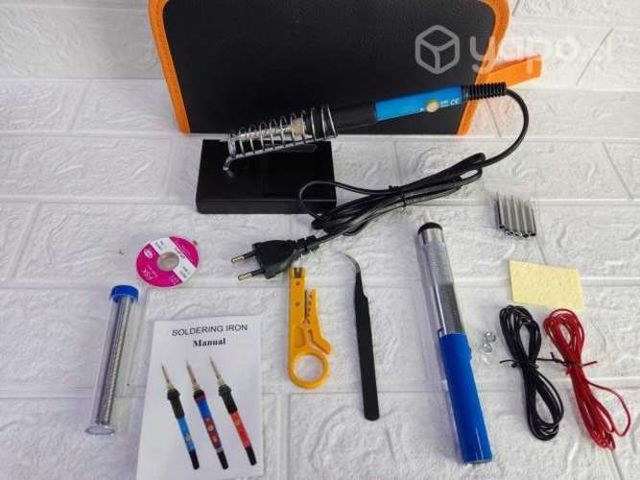 Kit Electrico Cautín 220v 60w Regulable 16 Pcs