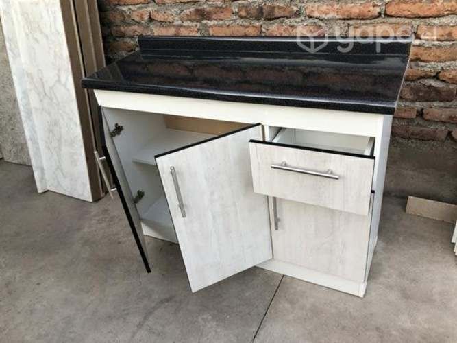 Mueble de cocina meson base 3 cuerpos color enigma