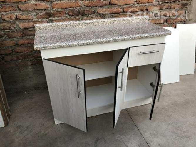 Mueble de cocina meson base 3 cuerpos color enigma