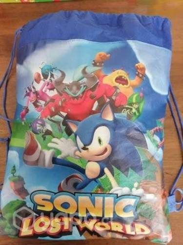 Bolso de sonic y gorro de animal