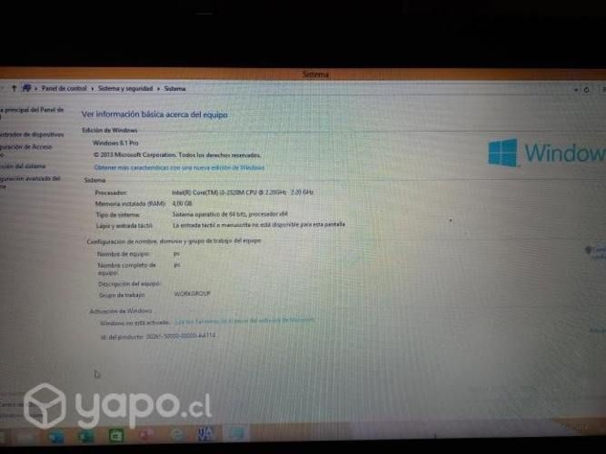 Noteboock pc para casa 4GB ram