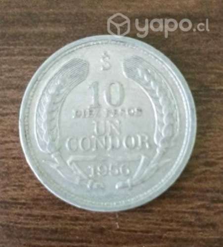 10 pesos un condor del año 1956