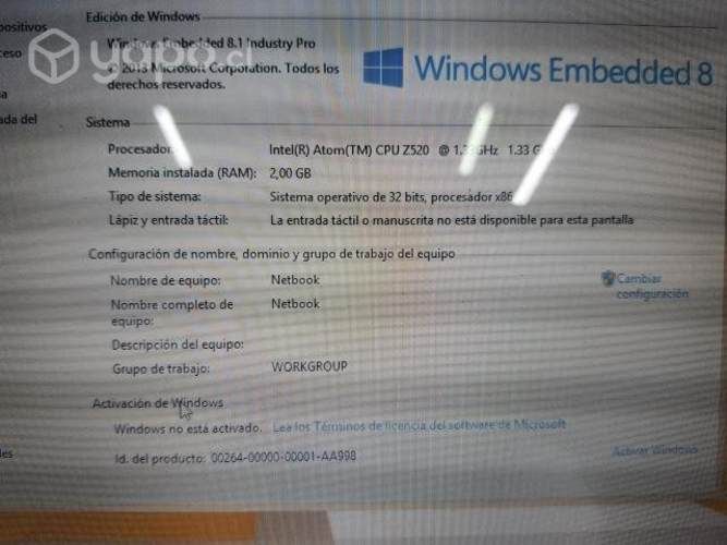Netbook Packard bell