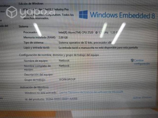 Netbook Packard bell