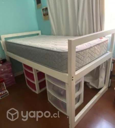 Cama plaza y media semi nueva