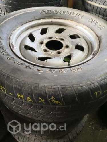 Llanta con neumatico DMAX 2011 de fierro