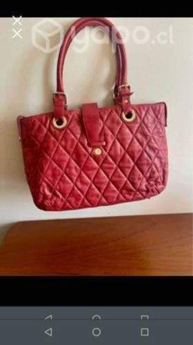 Cartera palo rosa bolos