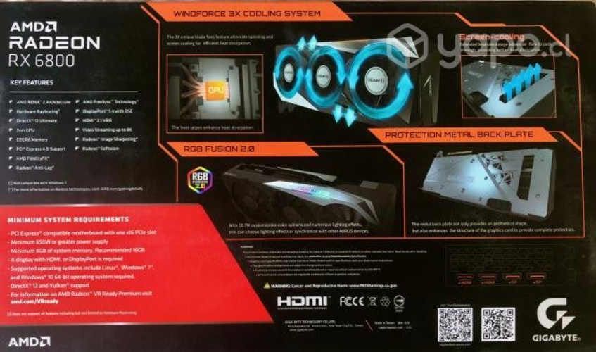 Gigabyte amd radeon rx 6800