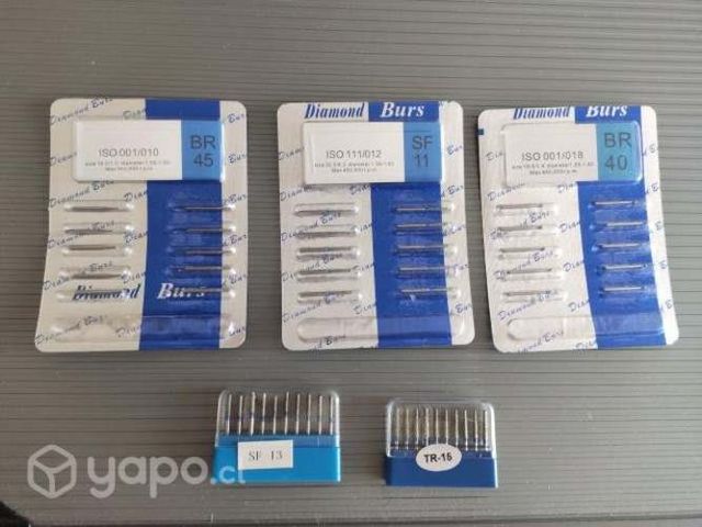 Material odontológico - Fresas de alta velocidad