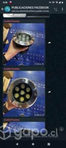 Foco led piso 7 watts embutido ip65 alto tráfico p