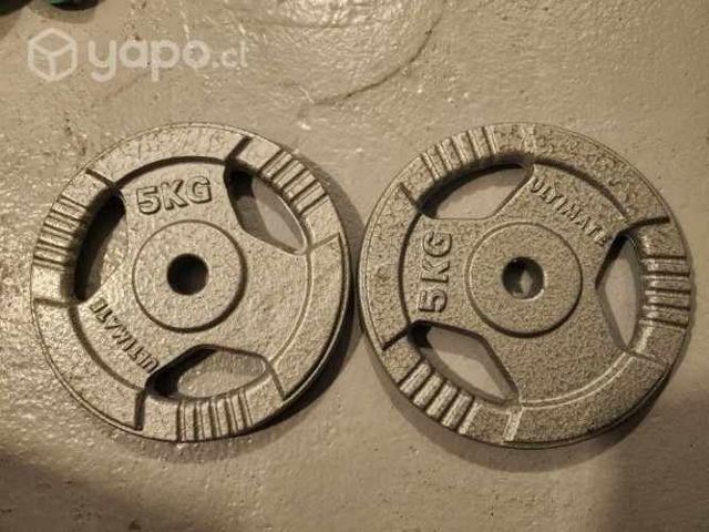 Disco Acero con Agarres 5 kg (par)