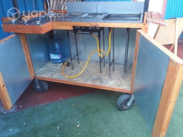 Carrito comida rápida, llegar y trabajar 100%